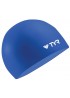 Шапочка для плавания TYR Wrinkle Free Silicone Cap синяя
