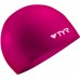 Шапочка для плавания TYR Wrinkle Free Silicone Cap розовая